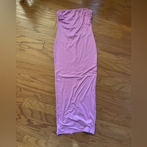 Maxi strapless bodycon dress